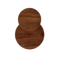 Wood Gold Accent Tiered Side Table-Kirkland's Home Flash Sale