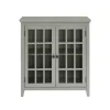 Wood Grid 2-Door Accent Cabinet-Kirkland's Home Shop