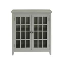 Wood Grid 2-Door Accent Cabinet-Kirkland's Home Shop