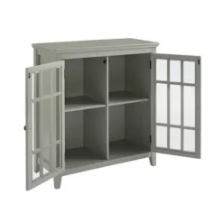 Wood Grid 2-Door Accent Cabinet-Kirkland's Home Shop