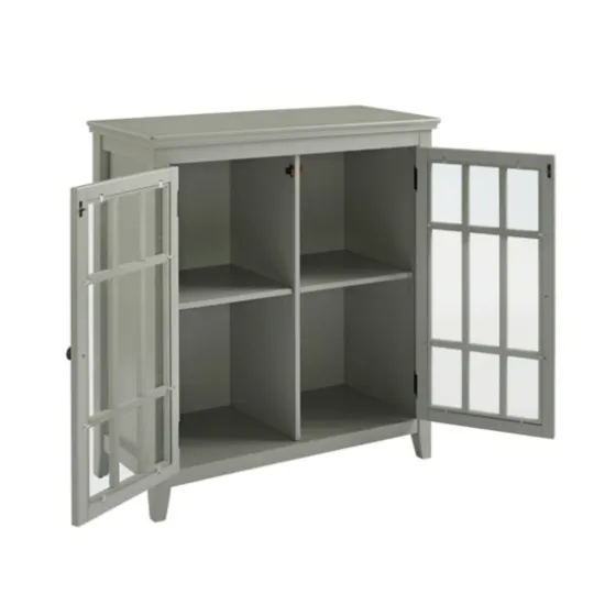 Wood Grid 2-Door Accent Cabinet-Kirkland's Home Shop