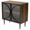 Wood Half Moon Doors Cabinet-Kirkland's Home Fashion