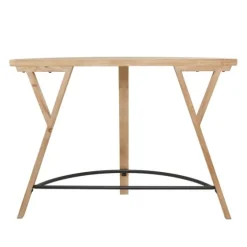 Wood Half Round Console Table-Kirkland's Home Fashion