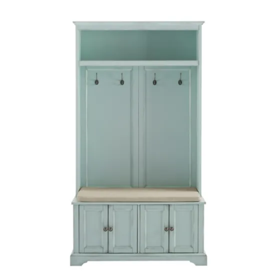 Wood Hall Tree With Cushioned Bench-Kirkland's Home Hot