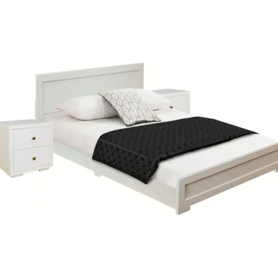 Wood King Platform Bed And 2-Nightstand Set-Kirkland's Home Best Sale