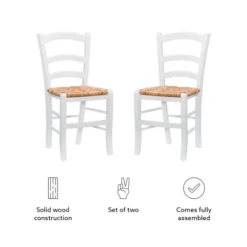Wood Ladderback Dining Chairs, Set Of 2-Kirkland's Home Cheap