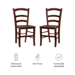 Wood Ladderback Dining Chairs, Set Of 2-Kirkland's Home Best Sale