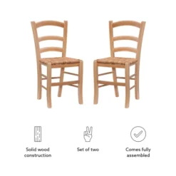 Wood Ladderback Dining Chairs, Set Of 2-Kirkland's Home Online