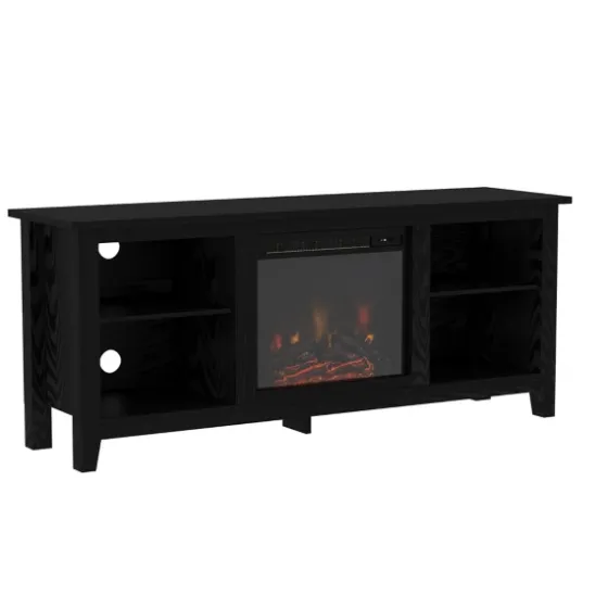 Wood Led Fireplace Media Cabinet-Kirkland's Home Sale