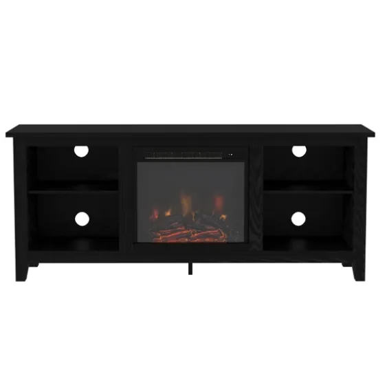 Wood Led Fireplace Media Cabinet-Kirkland's Home Sale