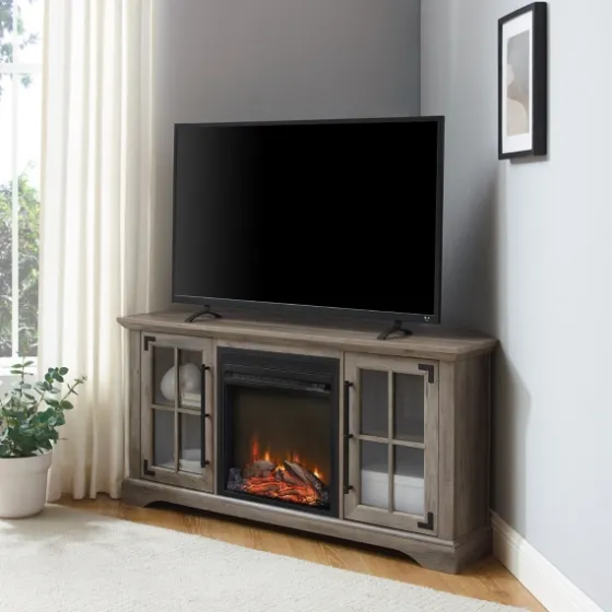 Wood Led Fireplace Media Cabinet-Kirkland's Home Clearance
