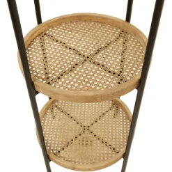 Wood Mesh Woven 3-Tier Accent Table-Kirkland's Home Best Sale