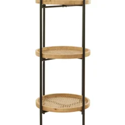 Wood Mesh Woven 3-Tier Accent Table-Kirkland's Home Best Sale