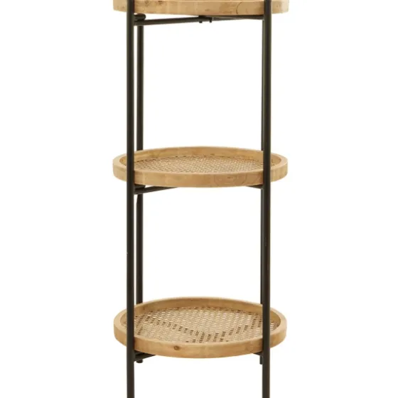 Wood Mesh Woven 3-Tier Accent Table-Kirkland's Home Best Sale