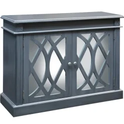 Wood Mirrored 2-Door Cabinet-Kirkland's Home Cheap