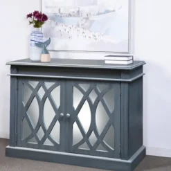 Wood Mirrored 2-Door Cabinet-Kirkland's Home Cheap