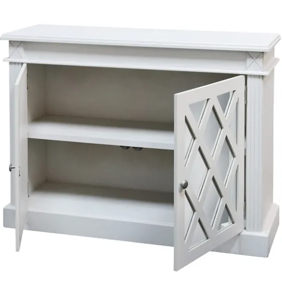 Wood Mirrored 2-Door Cabinet-Kirkland's Home Shop