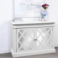 Wood Mirrored 2-Door Cabinet-Kirkland's Home Shop