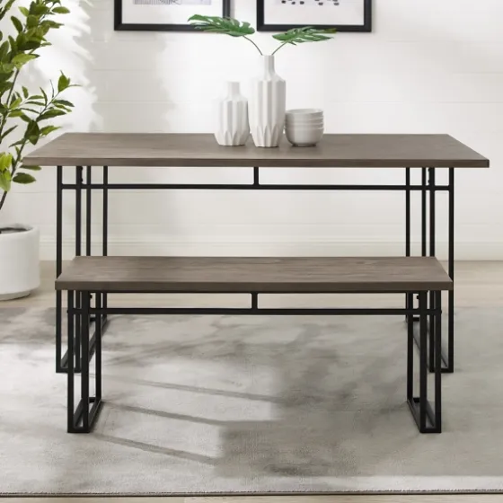 Wood Modern Dining Bench-Kirkland's Home Online