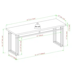 Wood Modern Dining Bench-Kirkland's Home Online