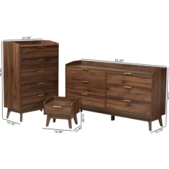 Wood Modern 3-Pc. Dresser Set-Kirkland's Home Outlet