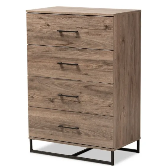 Wood Oak Finish 4-Drawer Chest-Kirkland's Home Hot