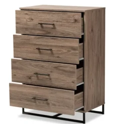 Wood Oak Finish 4-Drawer Chest-Kirkland's Home Hot