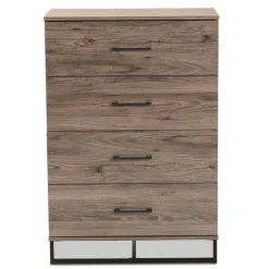 Wood Oak Finish 4-Drawer Chest-Kirkland's Home Hot