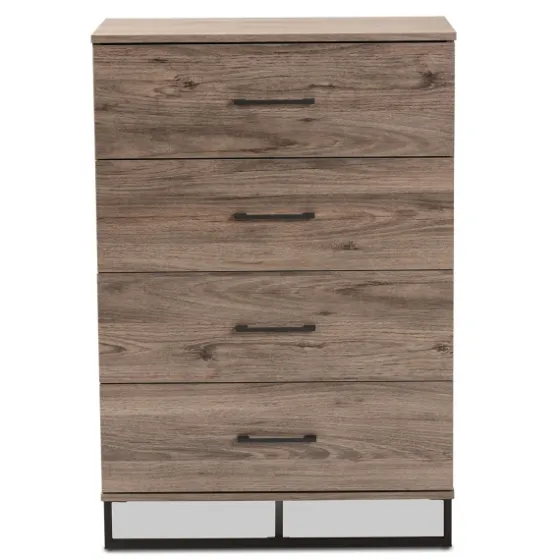 Wood Oak Finish 4-Drawer Chest-Kirkland's Home Hot