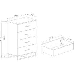 Wood Oak Finish 4-Drawer Chest-Kirkland's Home Hot