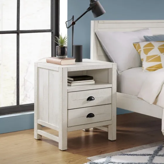 Wood Open Shelf Nightstand-Kirkland's Home Outlet