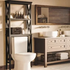 Wood Over-Toilet 3-Tier Shelf-Kirkland's Home Cheap