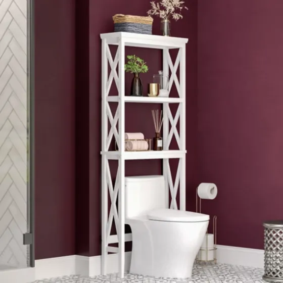 Wood Over-Toilet 3-Tier Shelf-Kirkland's Home Clearance