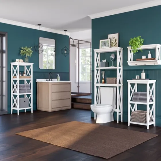 Wood Over-Toilet 3-Tier Shelf-Kirkland's Home Clearance