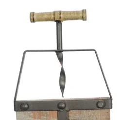 Wood Panel Black Metal Wine Rack-Kirkland's Home Cheap