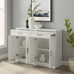 Wood Panel 4-Door Cabinet-Kirkland's Home Online