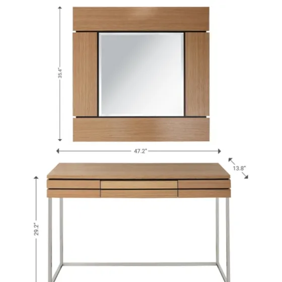 Wood 2-Pc. Console Table And Mirror Set-Kirkland's Home Best