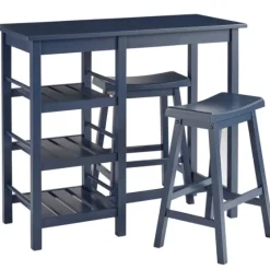Wood 3-Pc. Counter Table And Stools Set-Kirkland's Home Clearance
