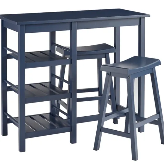 Wood 3-Pc. Counter Table And Stools Set-Kirkland's Home Clearance