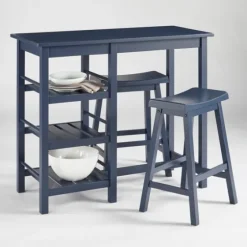 Wood 3-Pc. Counter Table And Stools Set-Kirkland's Home Clearance