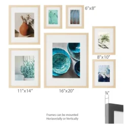Wood 7-Pc. Gallery Wall Picture Frame Set-Kirkland's Home Clearance