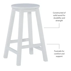 Wood Pub Classic Backless Counter Stool-Kirkland's Home Shop