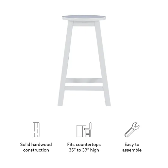 Wood Pub Classic Backless Counter Stool-Kirkland's Home Shop