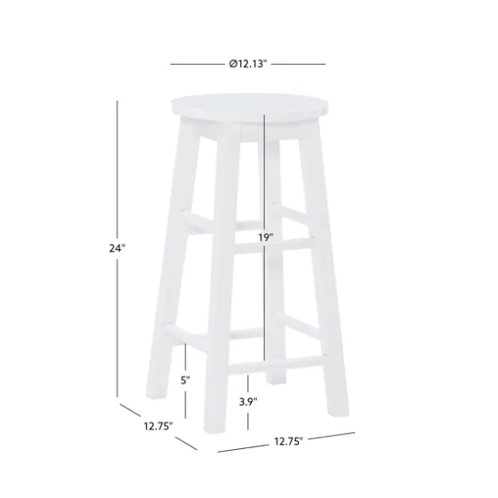 Wood Pub Classic Backless Counter Stool-Kirkland's Home Shop