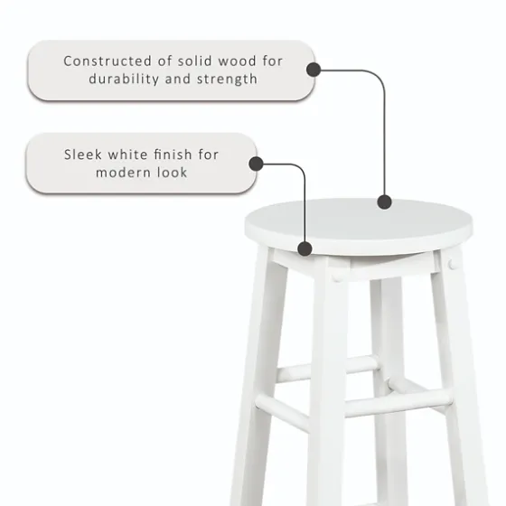 Wood Pub Classic Backless Bar Stool-Kirkland's Home Sale
