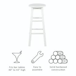 Wood Pub Classic Backless Bar Stool-Kirkland's Home Sale