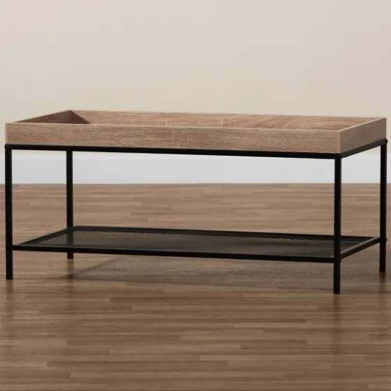 Wood Raised Edge Coffee Table-Kirkland's Home Flash Sale