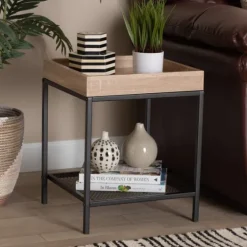 Wood Raised Edge Side Table-Kirkland's Home Hot