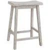 Wood Rectangular Counter Stools, Set Of 2-Kirkland's Home Outlet