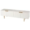 Wood Ribbed Doors Media Cabinet-Kirkland's Home Discount